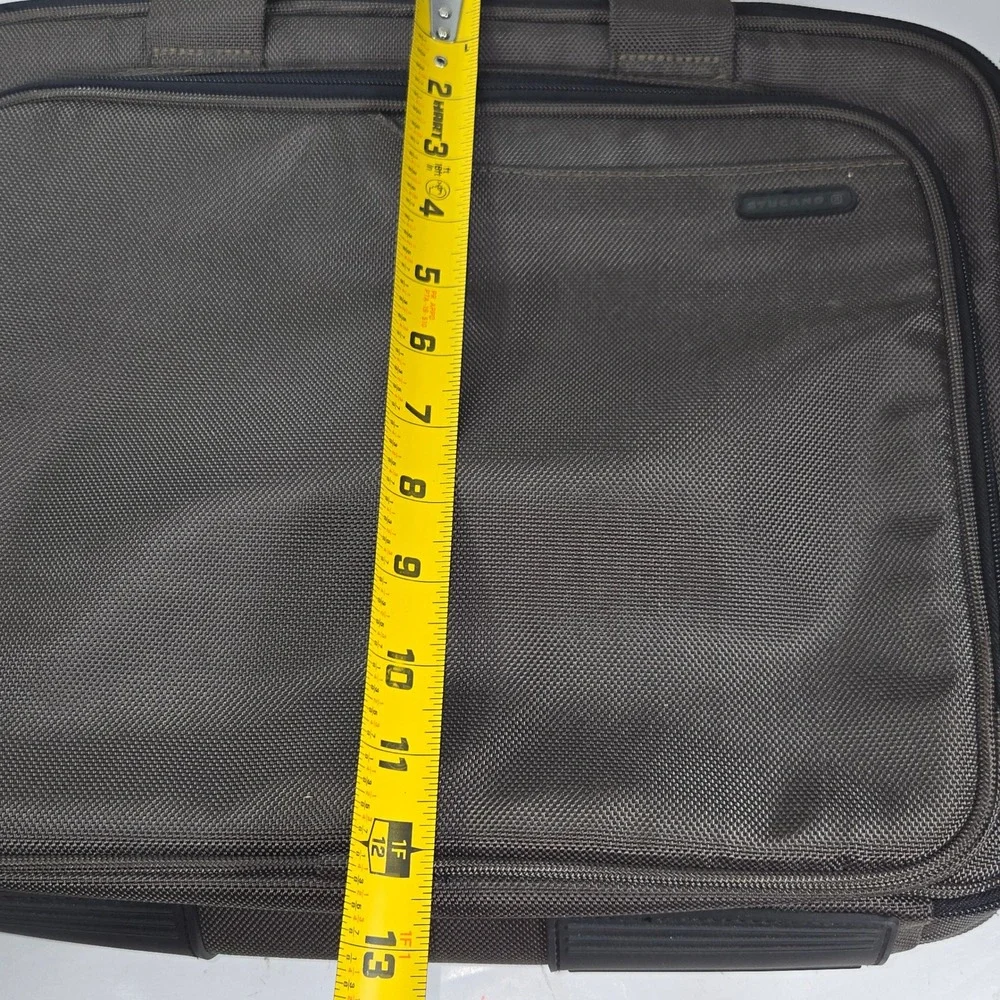 Tucano Prima Laptop Messenger Bag Brown Olive Ballistic Nylon Briefcase 16.5X12